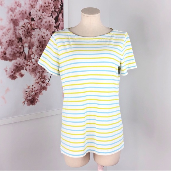 J. Crew Factory Tops - J Crew Ladder Striped Tee